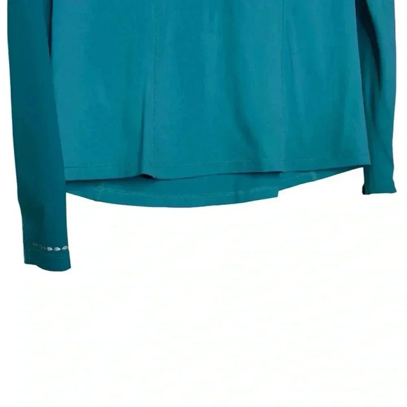 Lululemon Trail Bound 1/2 Zip in Blue Tropics Mesh Lightweight Size 8 - Picture 10 of 15